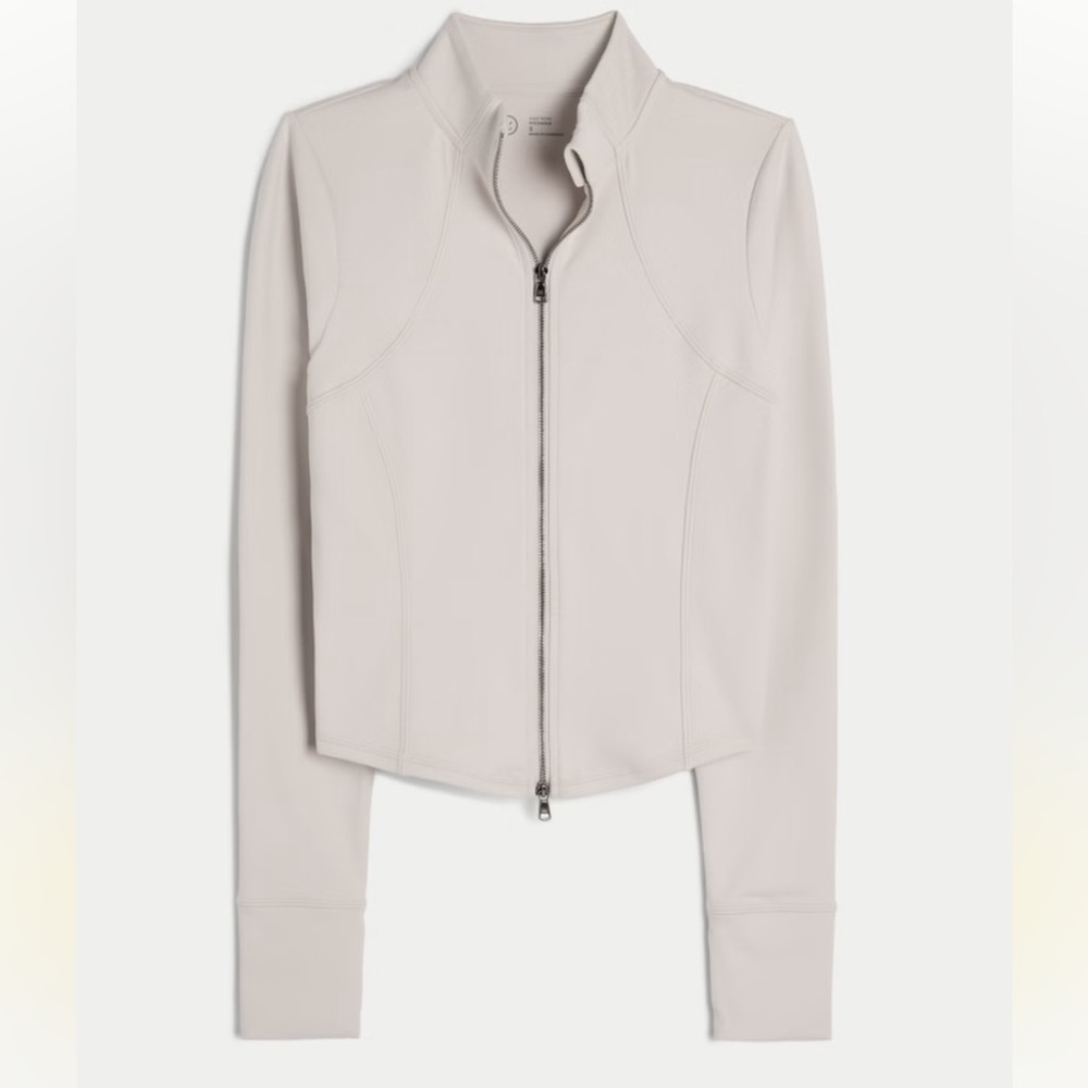 GILLY HICKS ACTIVE RECHARGE 2-WAY ZIP-UP JACKET - LARGE